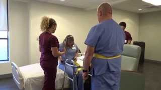 Physical Therapy Transfer Training  How To Transfer From Wheelchair To Bed [upl. by Gaulin]