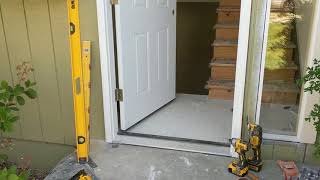 Jeld Wen Front Door Installation  Really crappy products and craftsmanship PART 1 [upl. by Eyahc]