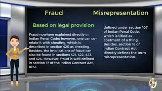 What is Difference Between Fraud amp Misrepresentation [upl. by Ainevul]