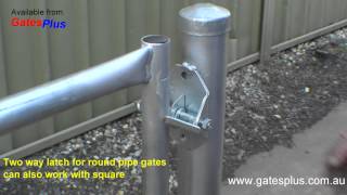 Gate Latch 2 way for round pipe and square [upl. by Yblok]