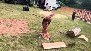 A fabulous range of wooden sculpture at Caerleon festival 2024 [upl. by Lezah]