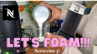 How To Foam Milk With Aeroccino 3 Make Coffee With Foam Tips amp Tricks  Easy Foamed Latte Recipe [upl. by Nnyletak]