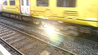 Merseyrail 507 009 making arcs at Birkdale station [upl. by Jane]