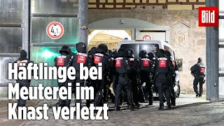 Gefängnismeuterei Polizei stürmt Knast in Thüringen  JVA Untermaßfeld [upl. by Michigan]