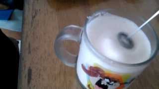 Aerolatte Review Frothing Cold Milk In Under 1 Minute [upl. by Nosliw]